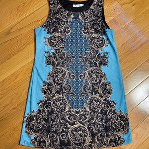 Aryeh baroque print stretch shift dress